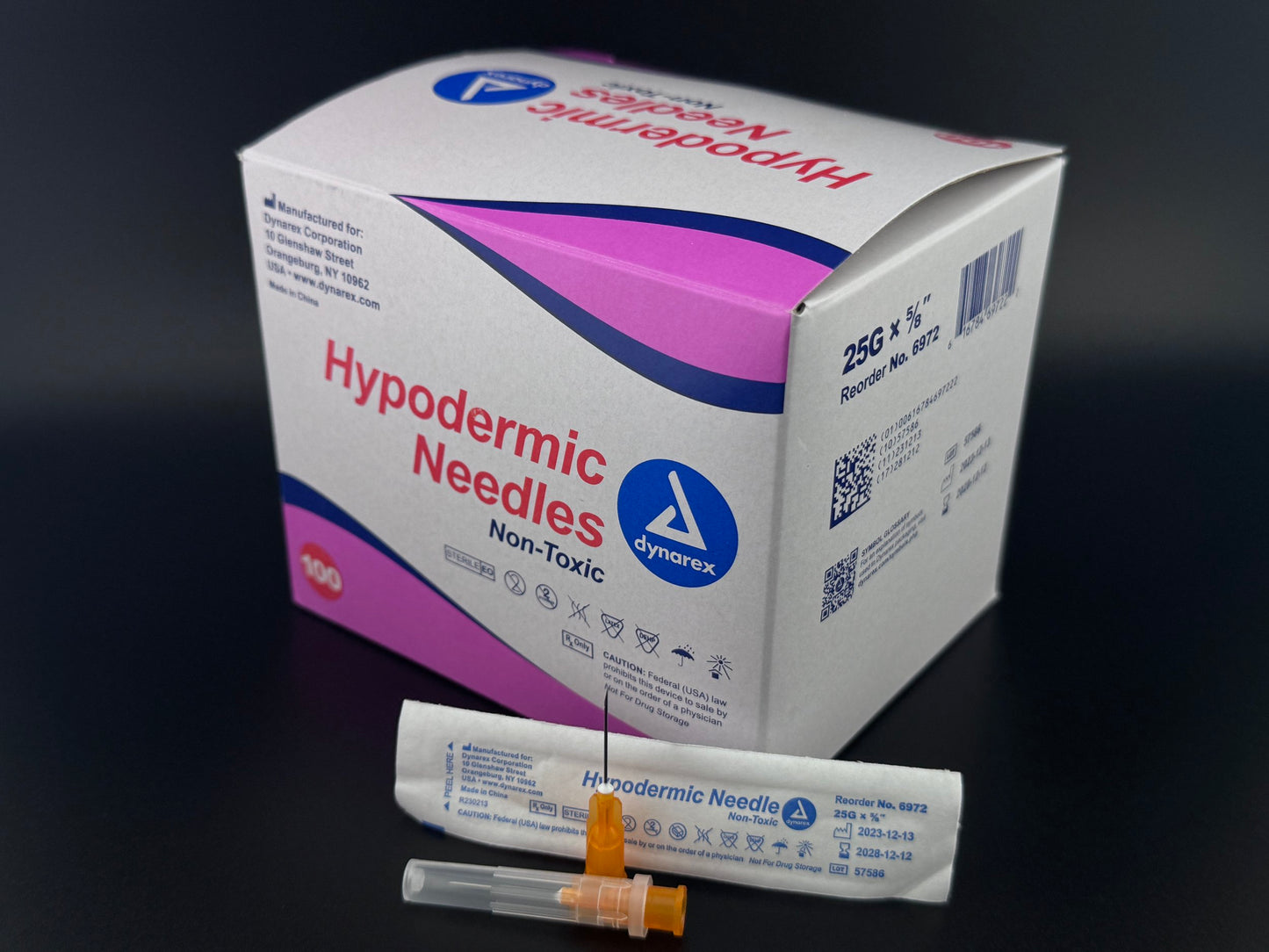 Dynarex Needles 25g 5/8"