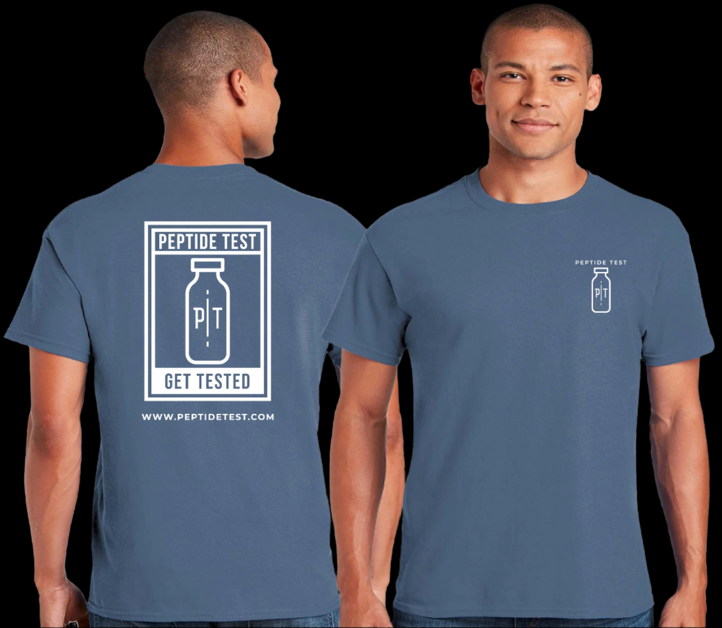 Get Tested! Heavy 100% Cotton Indigo Blue T-Shirt