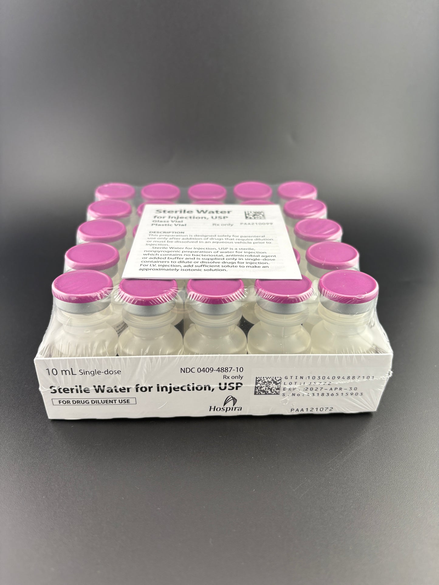 Pfizer Hospira Sterile Water for Injection – 10 mL