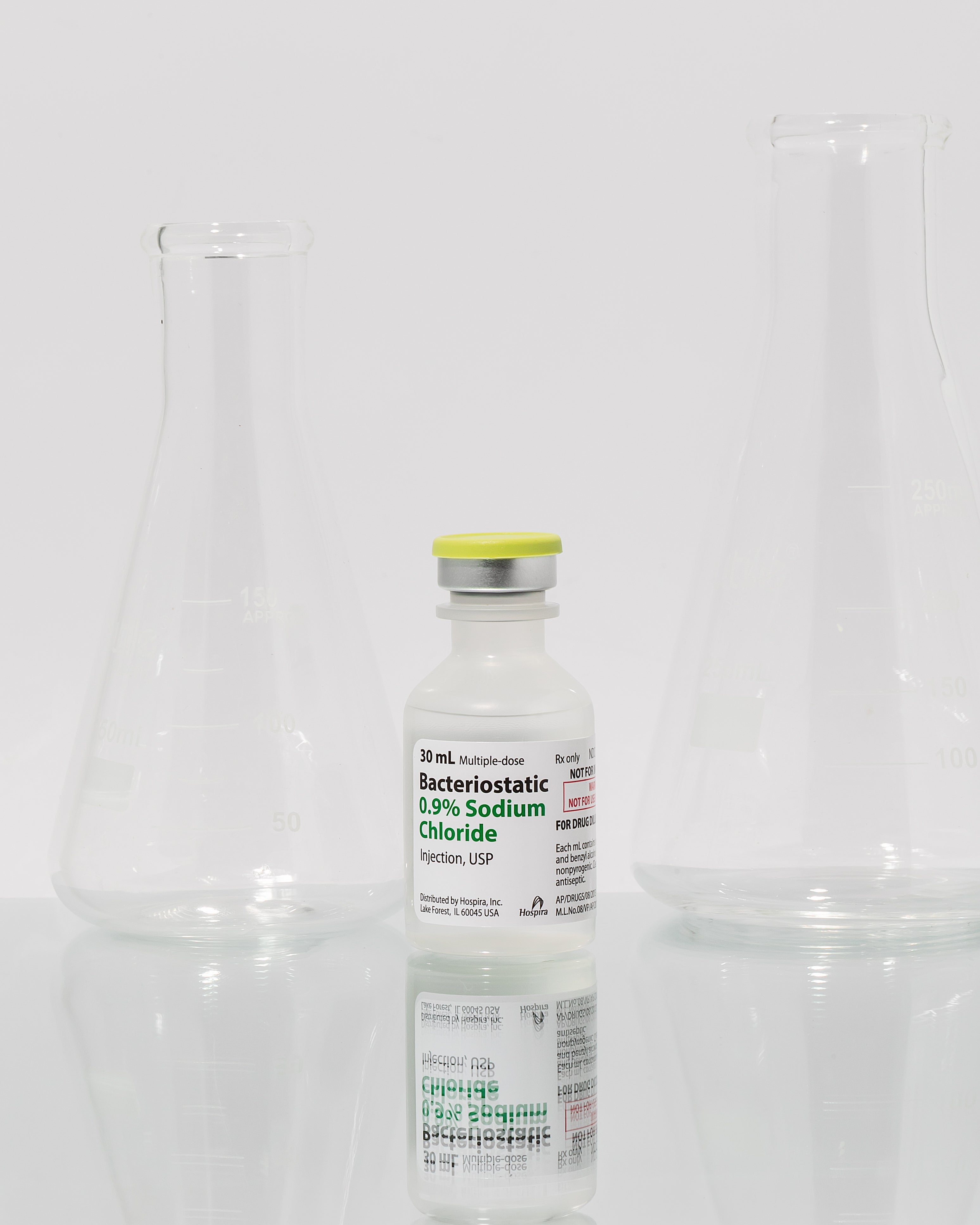 Pfizer Hospira Bacteriostatic Sodium Chloride  30 mL  Peptide Test