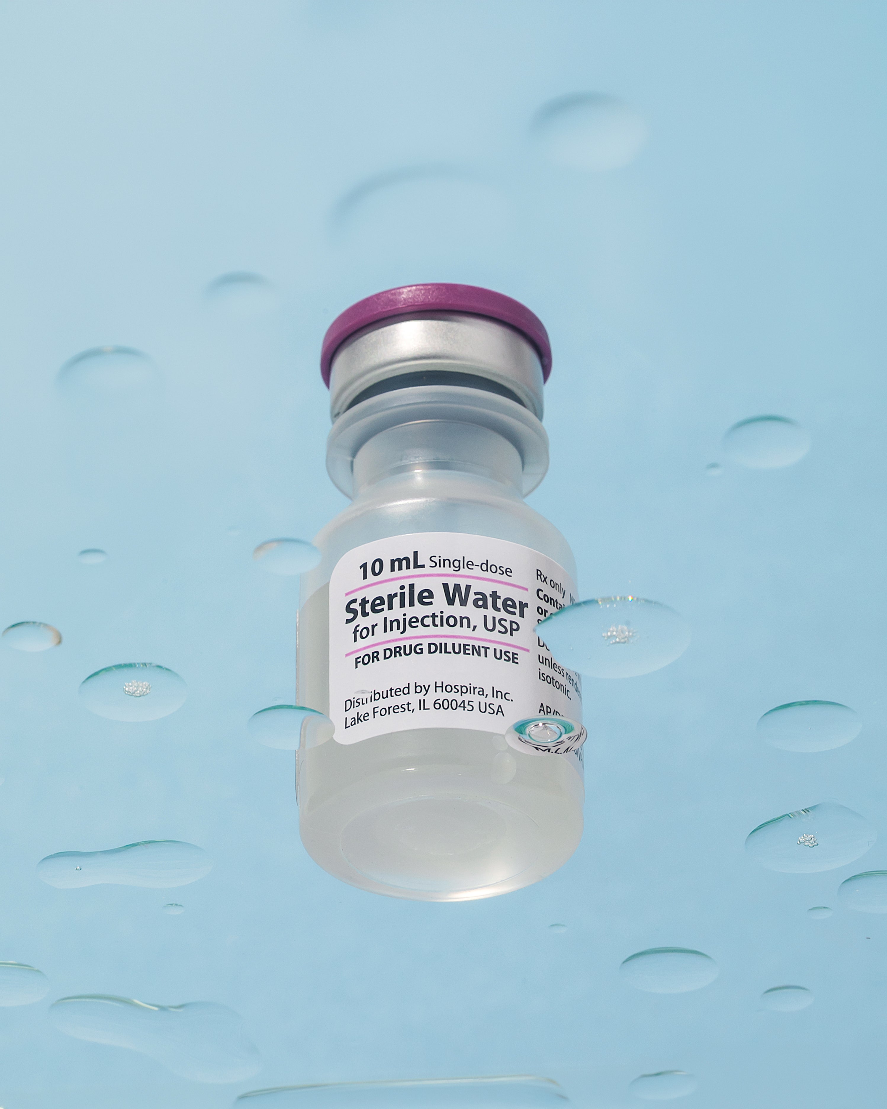 Pfizer Hospira Sterile Water – 10 mL – Peptide Test