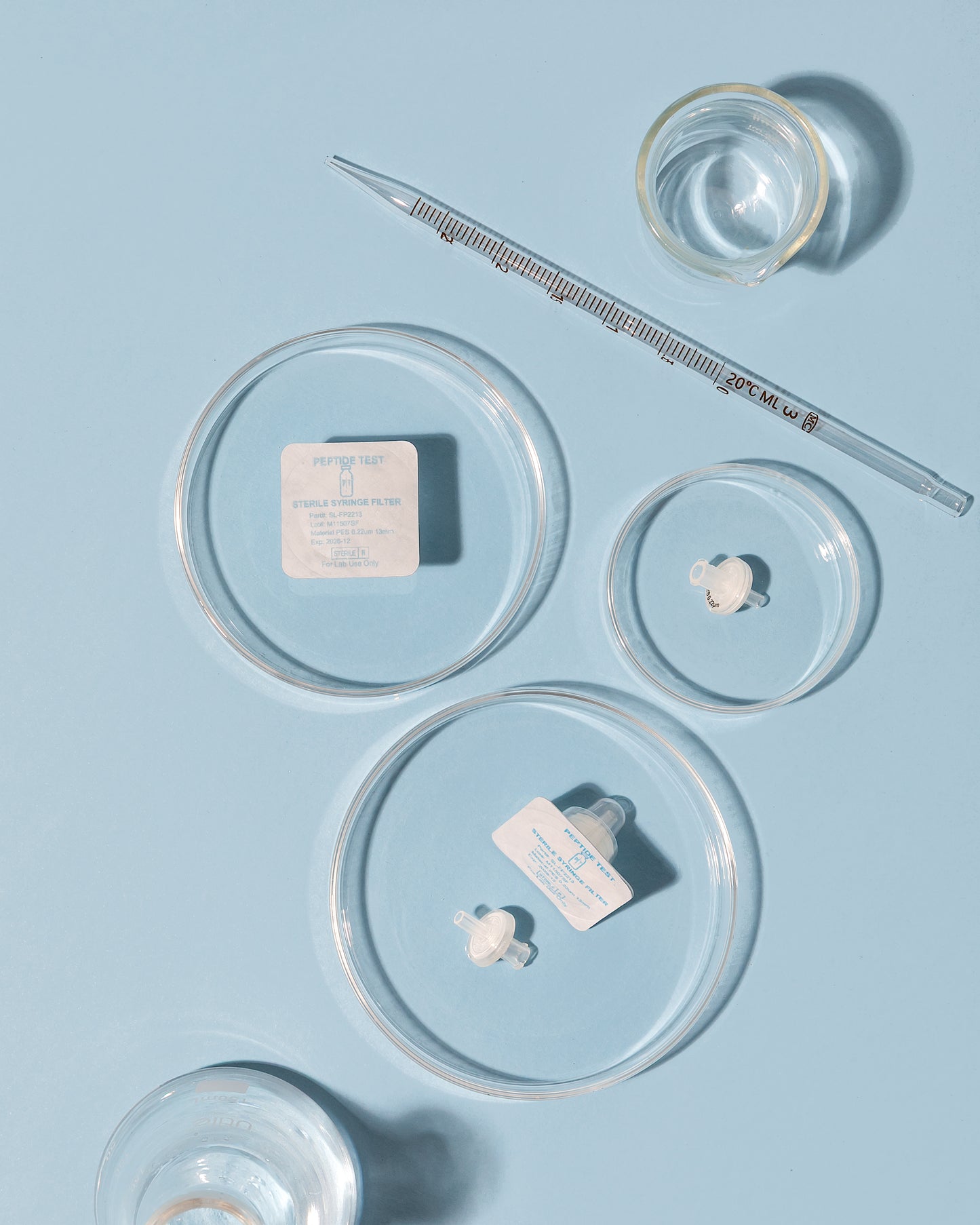 PeptideTest Syringe Filter .22μm PES 13mm - Sterile Individually Wrapped
