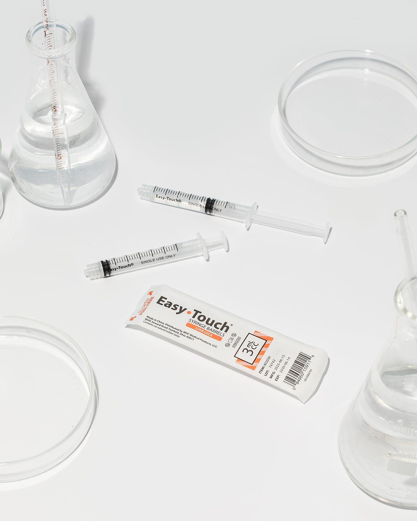 3mL EasyTouch Luer Lock Syringes
