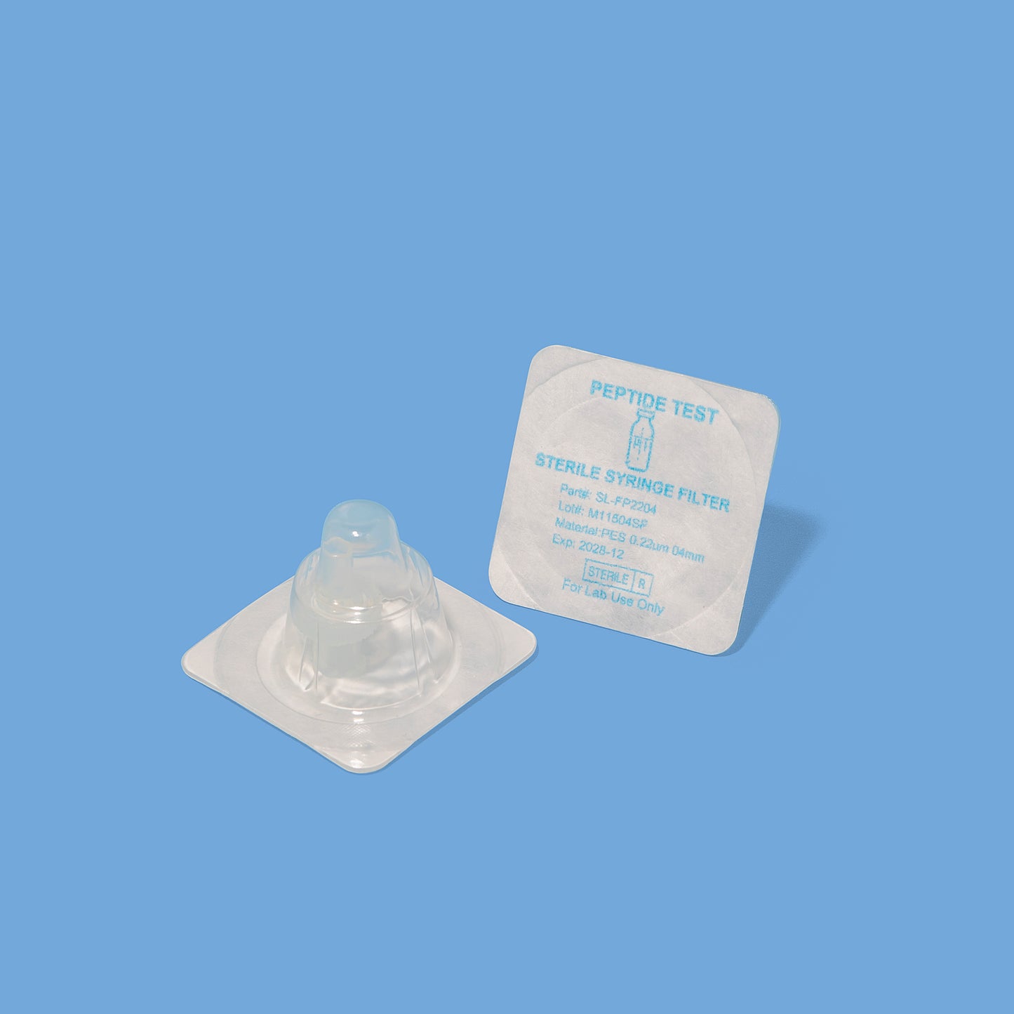PeptideTest Syringe Filter .22μm PES 4mm - Sterile Individually Wrapped