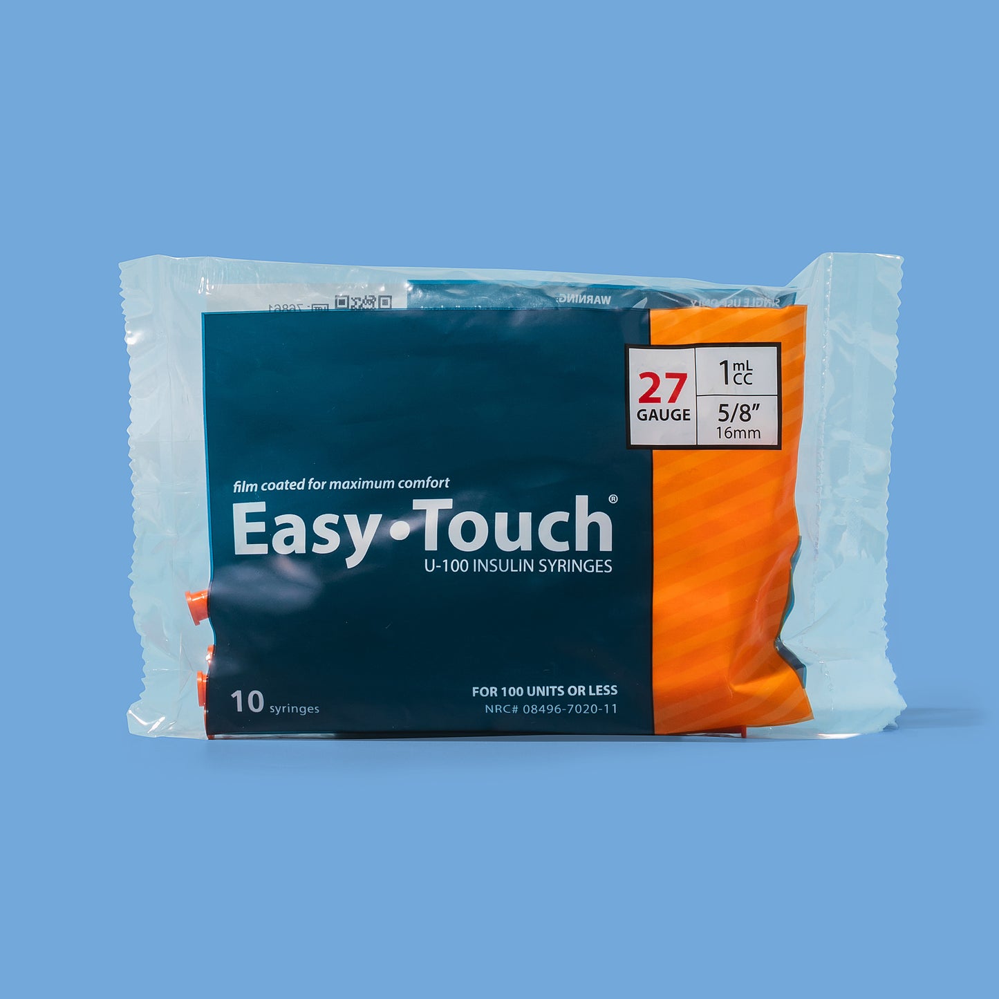 EasyTouch Insulin Syringes - 1mL (27 Gauge, 5/8")