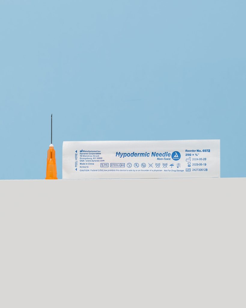 Hypodermic Needles 25g 5/8″